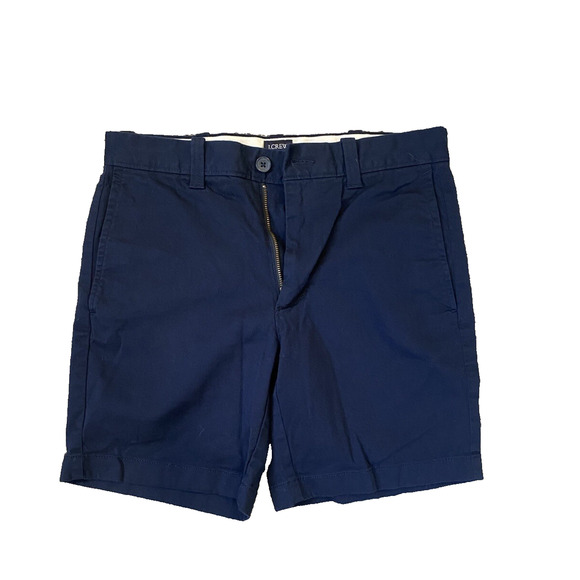 J Crew Shorts Mens Sz 28 Navy Blue Preppy Summer Casual Vacation Chino 7" inseam - Picture 12 of 12